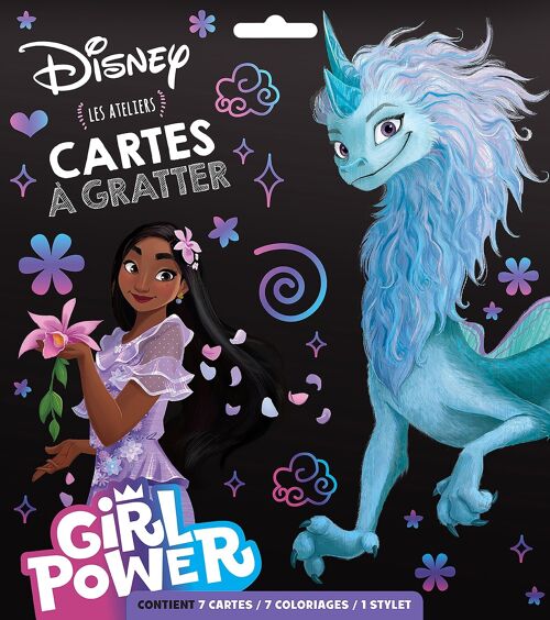 Cartes à gratter - DISNEY - Les Ateliers Disney - spécial héroïnes girl power
