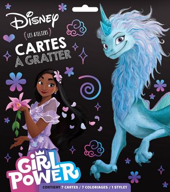Cartes à gratter - DISNEY - Les Ateliers Disney - spécial héroïnes girl power 1