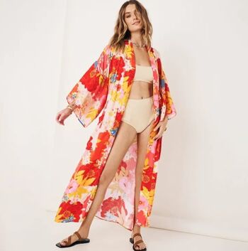 Kimono femme | bohème | vêtements de plage | imprimé floral 3