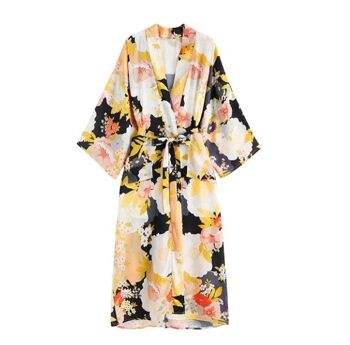 Kimono femme | bohème | vêtements de plage | imprimé floral 4