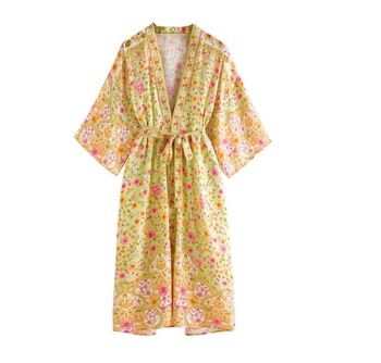 Kimono femme | bohème | vêtements de plage | imprimé floral 6