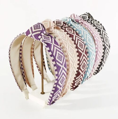 Geknoopte Haarband | met boho design | voor dames