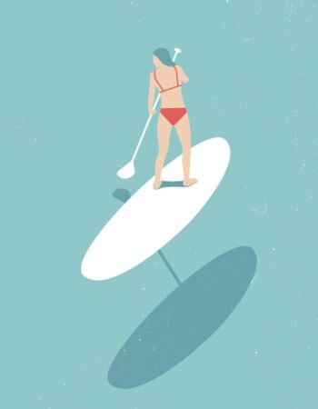 Paddleboard fille - A5 - Rose 4