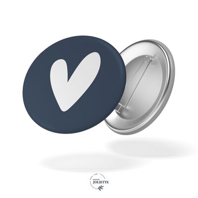 Coeur bleu - Badge #25