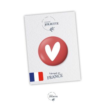 Coeur rouge - Badge #23 2