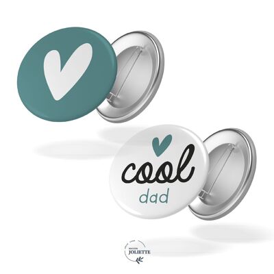 Cool dad - Lot de 2 badges #52