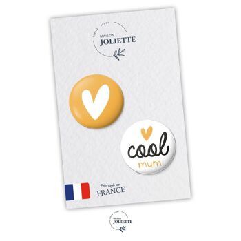 Cool mum - Lot de 2 badges #51 2