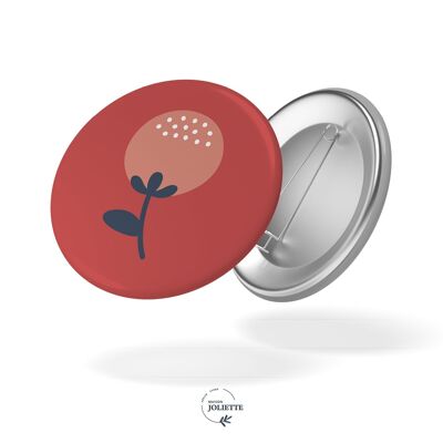 Fleur rouge- Badge #55