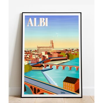 Affiche Albi - Occitanie | Poster Vintage Minimaliste | Affiche de Voyage | Travel Poster | Déco intérieure 3
