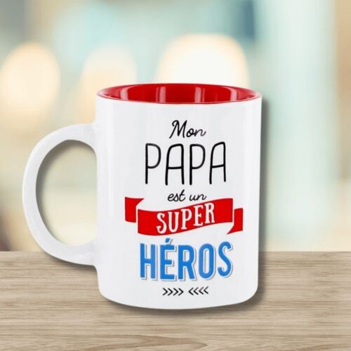 Mug - Mon papa est un super héros