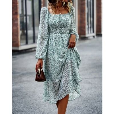 Maxi dames jurk | bohemian print | effen | bloemen