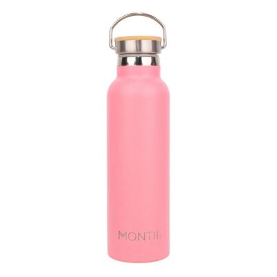 Montii Co Bouteille Thermos Originale - Acier Inoxydable - 600 ml - Fraise