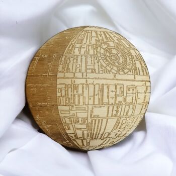 Ensemble de 6 sous-verres en bois Star Wars Ships - Cadeau de pendaison de crémaillère 6