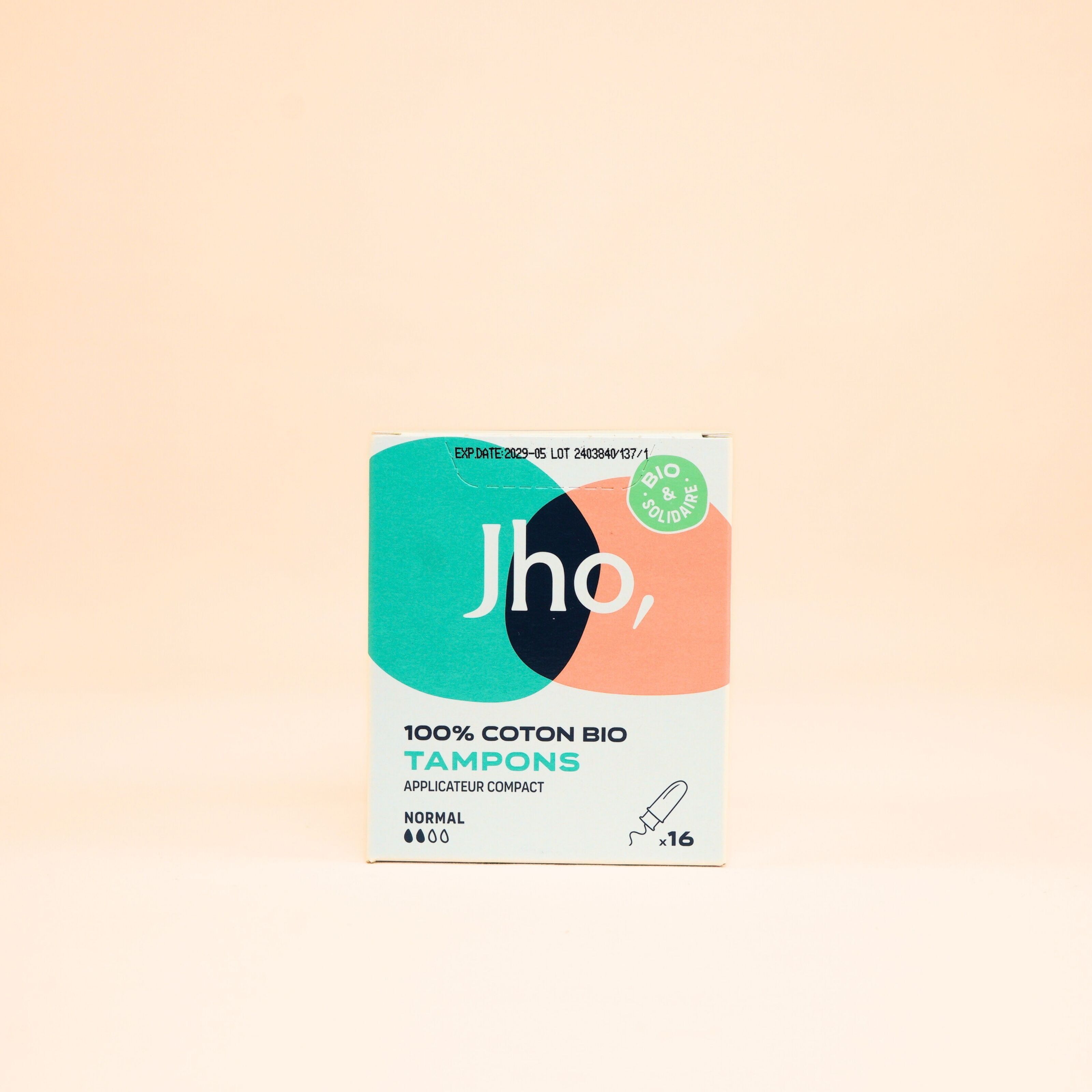 Tampons bio avec applicateur compact