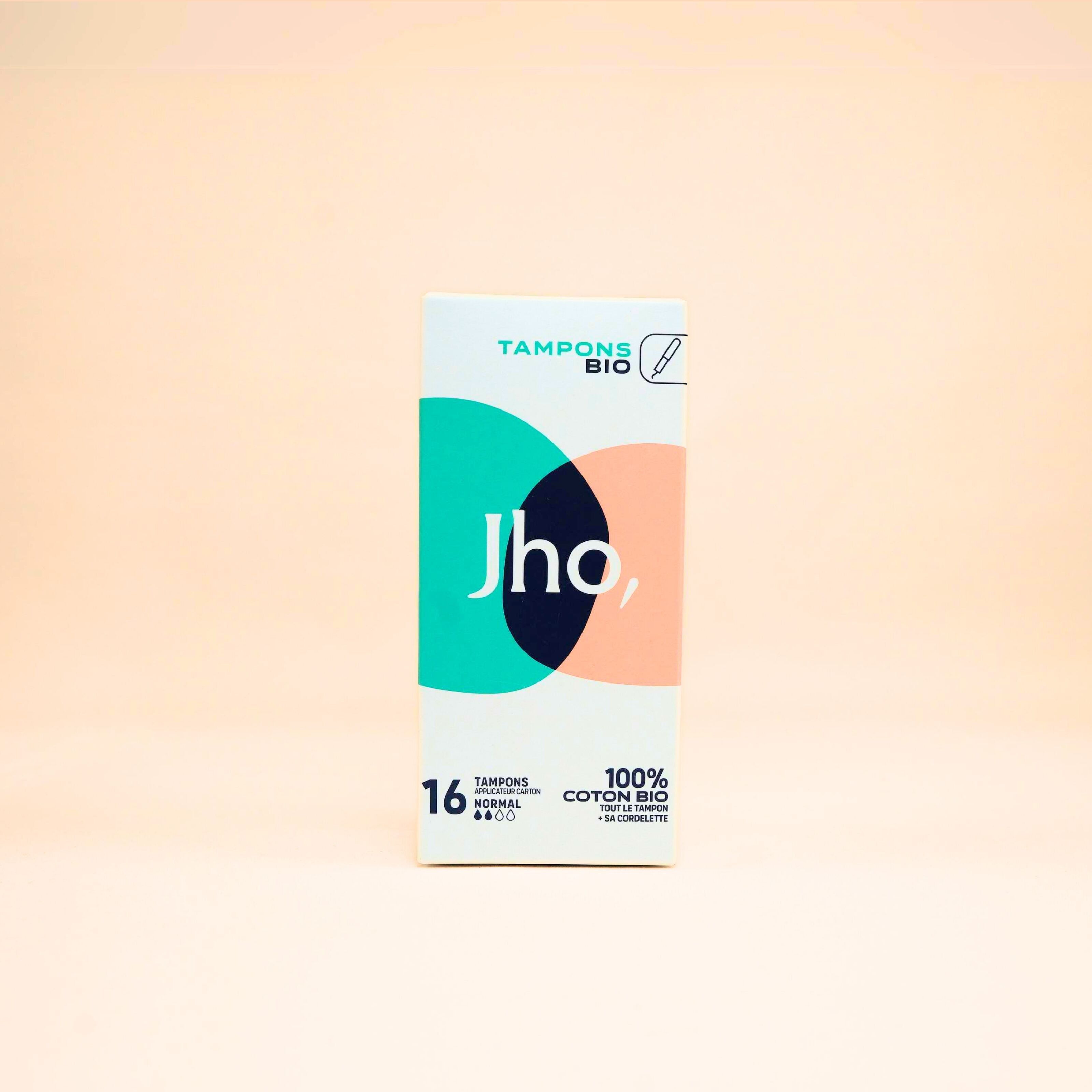 Organic tampons with cardboard applicator