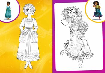 Cahier de coloriages - DISNEY - Encanto, la fantastique famille Madrigal - Mes coloriages avec stickers 3