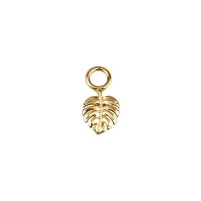 Schmuck | CHARM "LEAF" Floral gold & silber