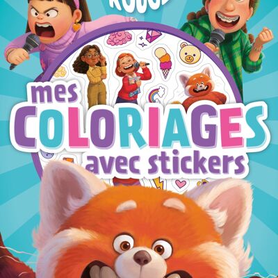Cahier de coloriages - DISNEY - Alerte Rouge - Mes coloriages avec stickers
