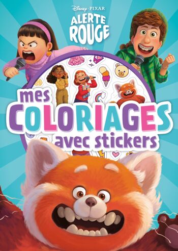 Cahier de coloriages - DISNEY - Alerte Rouge - Mes coloriages avec stickers 1