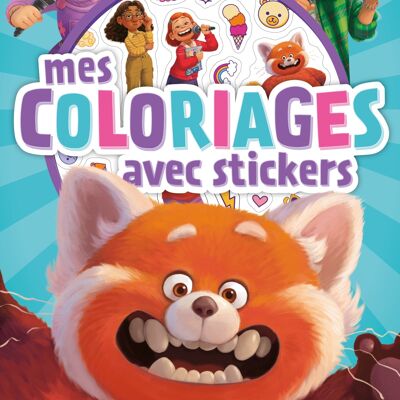 Cahier de coloriages - DISNEY - Alerte Rouge - Mes coloriages avec stickers