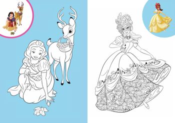 Cahier de coloriages - DISNEY PRINCESSES - Mes coloriages avec stickers 3