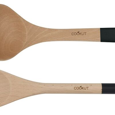 WOODEN UTENSILS SET FOR COOKER - Graphite