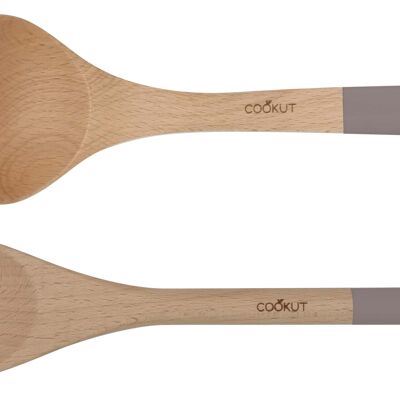 WOODEN UTENSILS SET FOR COCOTTE - Mocha