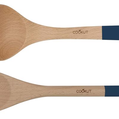 JUEGO DE UTENSILIOS DE MADERA PARA COCOTTE - Blueberry