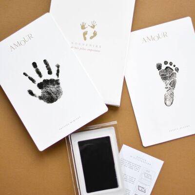 Kit di carte con impronte di bambini
