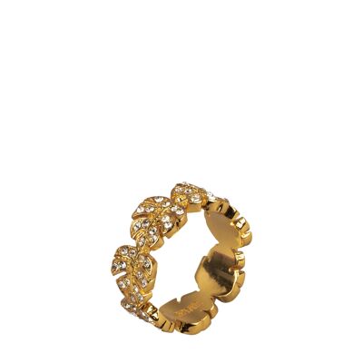 Schmuck | Ring "RENI" Steine gold