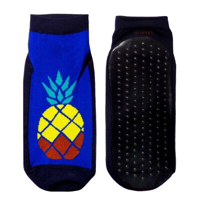 Chaussettes de sable antidérapantes pour adultes >>Ananas<<