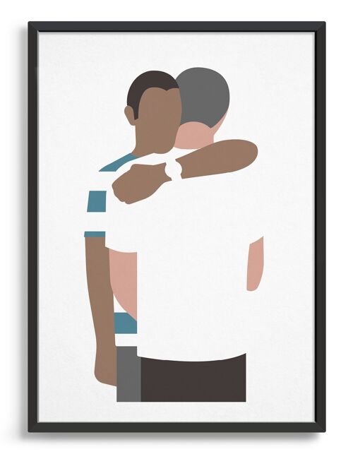 Man hug - A5 - White