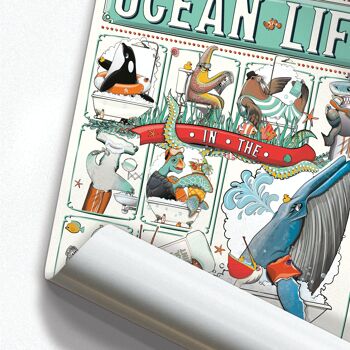 Ocean Sea Life dans la salle de bain AFFICHE 5