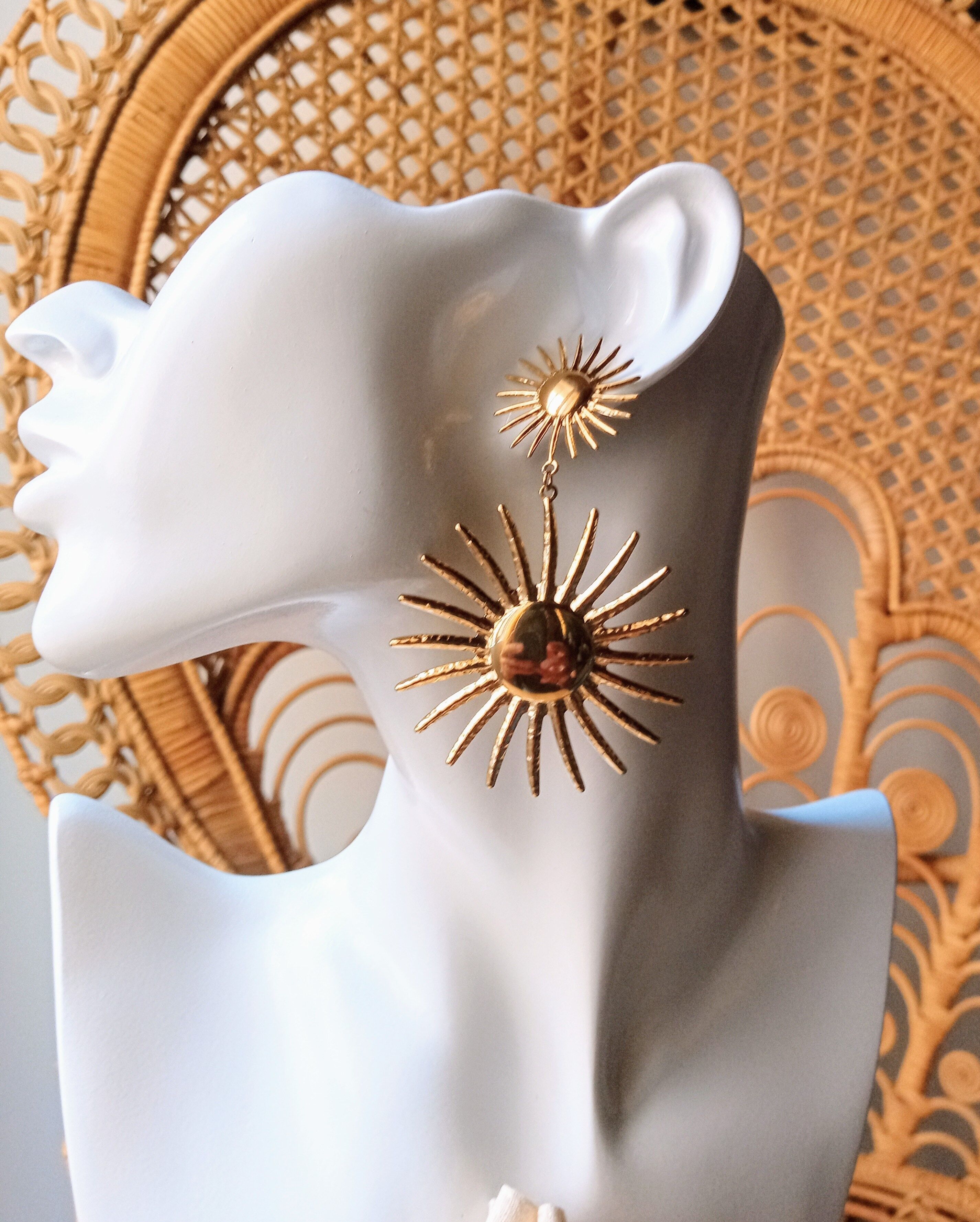 Orecchini "SOLE" in acciaio inossidabile anallergico