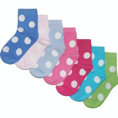 Socks pack of 7 >>Big Dots<<