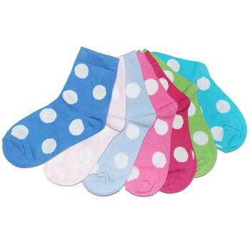 Lot de 7 paires de chaussettes >>Big Dots<< 2