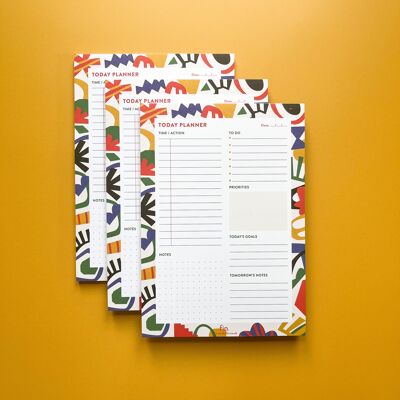 Undated Patterned A5 Daily Planner Pad / Miro