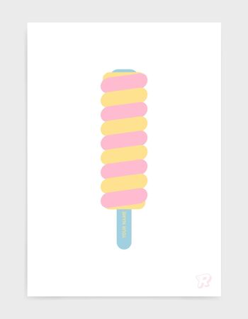 Sucette glacée Twister - A3 - Couleurs pastel 1