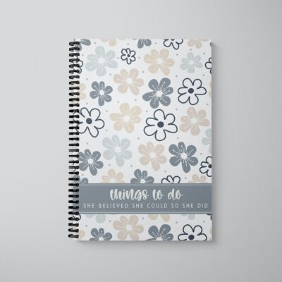 To Do List Book A5 Doux Floral