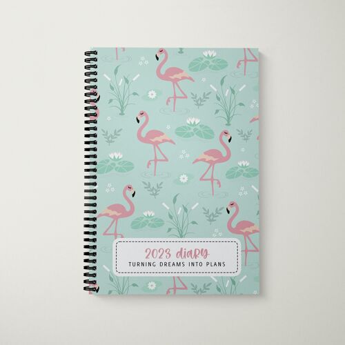 2023 Diary A5 Fancy Flamingo