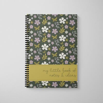 Leeres Notizbuch A5 Vintage Floral