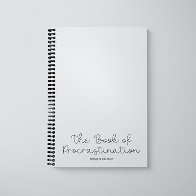 Libro de lista de tareas A5 Libro de procrastinación