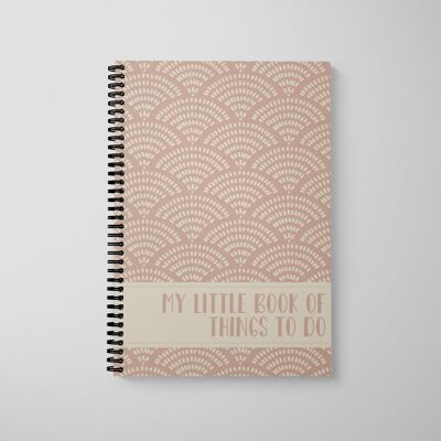 To Do List Book A5 Boho Dark Delight