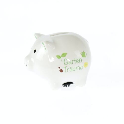 Sparschwein Gartenträume, 10,5 x 8,5 x 8,5 cm,mehrfarbig, 781742