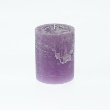 Bougie pilier BIG Rustic, 9 x 9 x 11,5 cm, violette, durée de combustion environ 105 heures, 793004 1