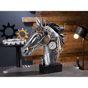 Sculpture Poly "Cheval Steampunk" 1