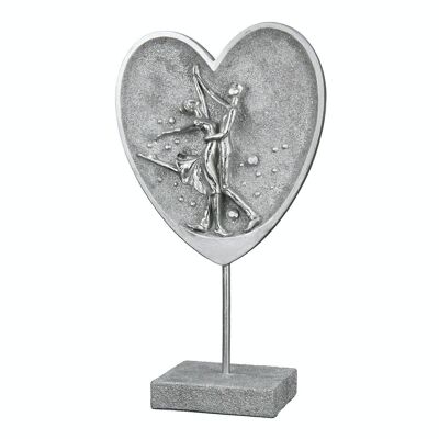 Poly Sculpture "Dancing Couple in Heart"