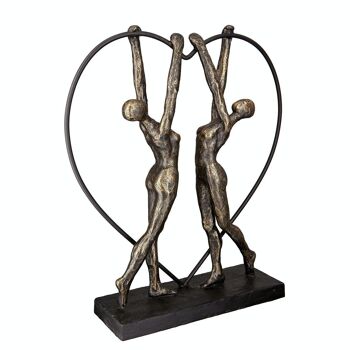 Sculpture poly "deux femmes" 4