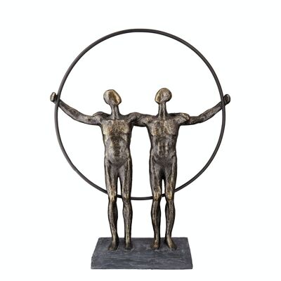 Poly escultura "dos hombres"