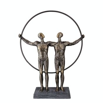 Sculpture poly "deux hommes" 1